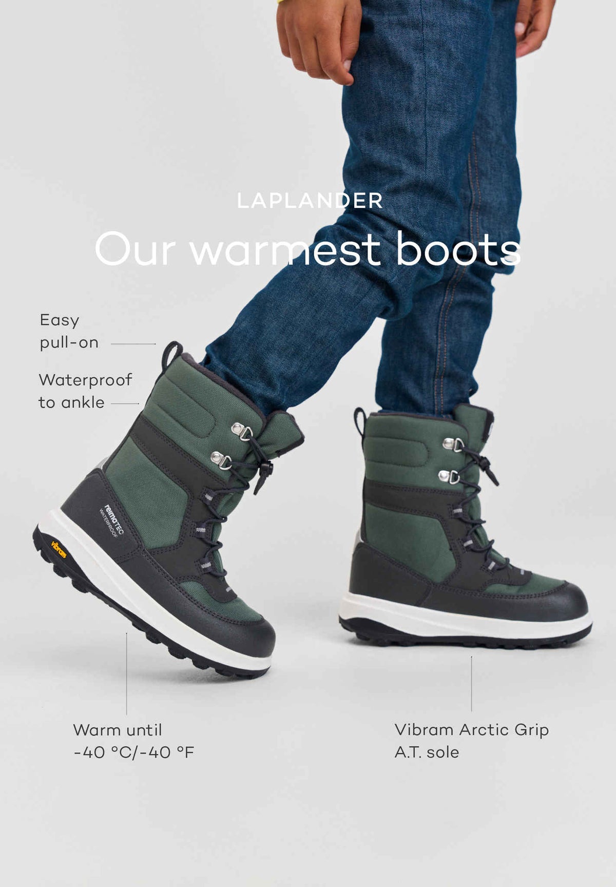 Wasserdichte Kinder-Winterstiefel Laplander 2.0