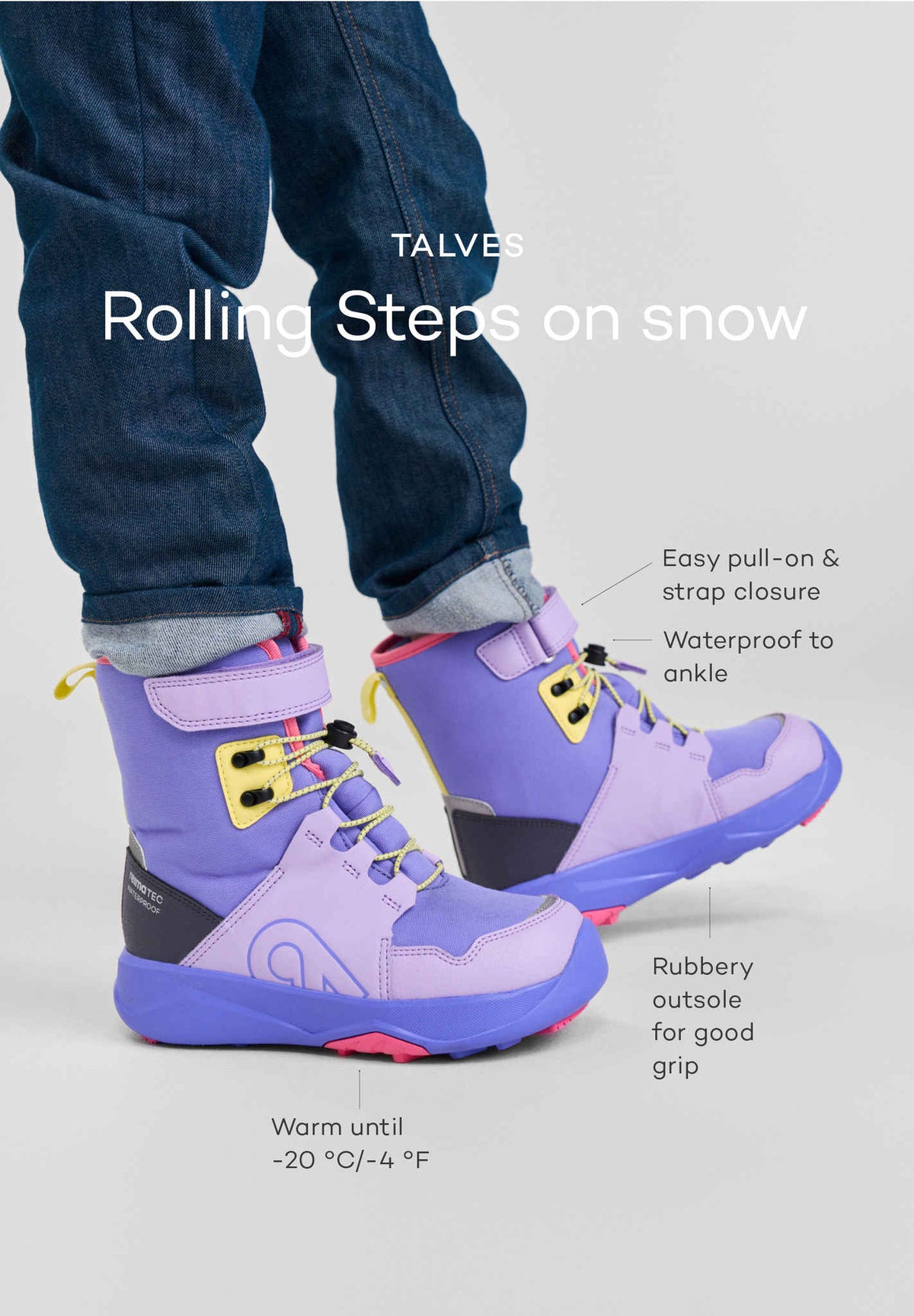 Wasserdichte Winterstiefel Talves für Kinder