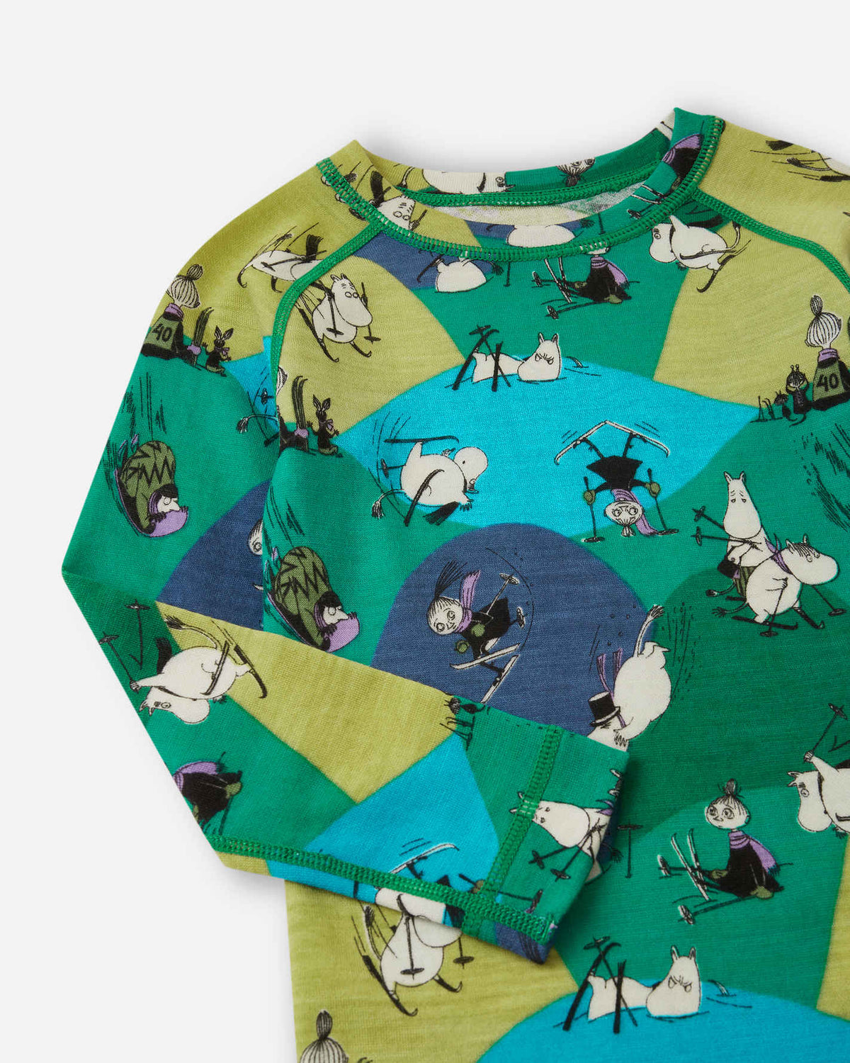 Ensemble sous-vêtements pour tout-petits en laine mélangée Moomin Trivsam